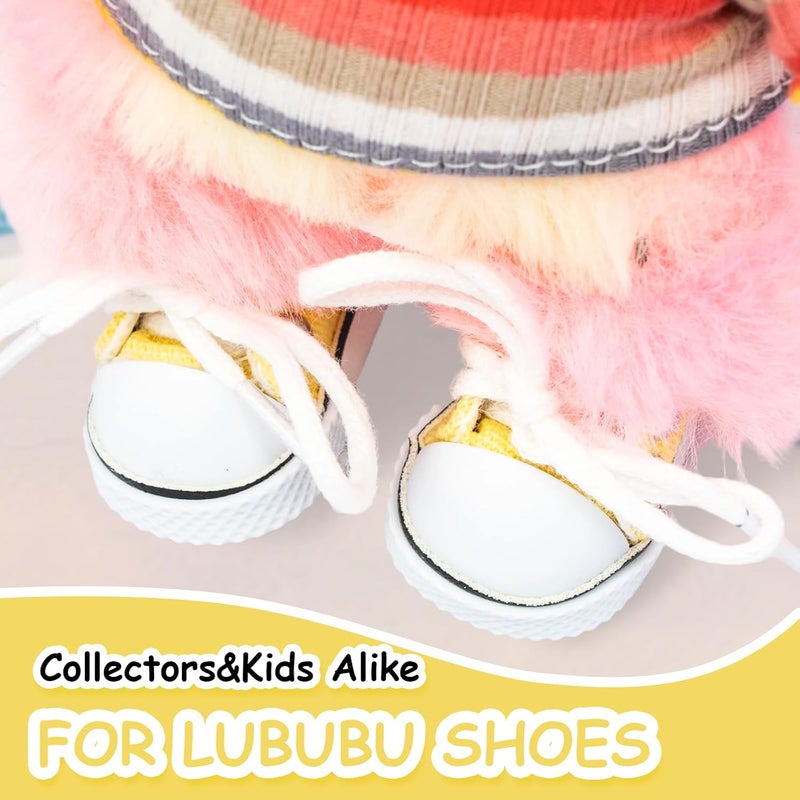 KIYEREE Store Shoes for Lububu(NO Doll),2025 Mini Shoes for Lububu Doll Accessories,Doll Shoes for Lububu Dress Up,Accessories for Lububu(Yellow) - Image 2